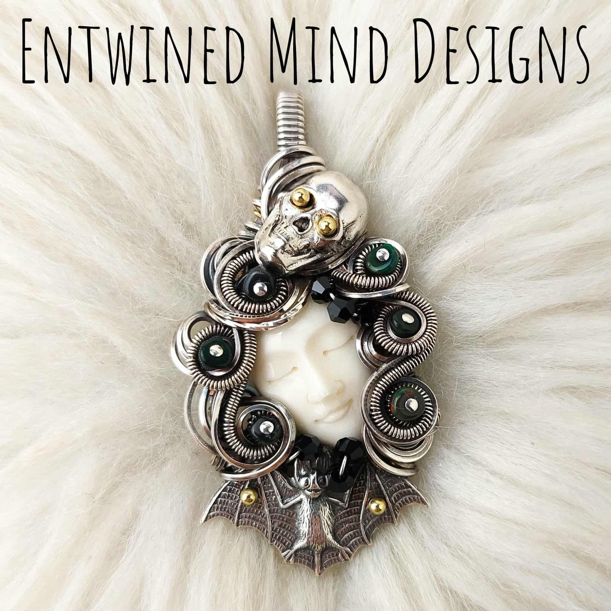 RESERVED Goddess Of Night Pendant In Sterling Silver