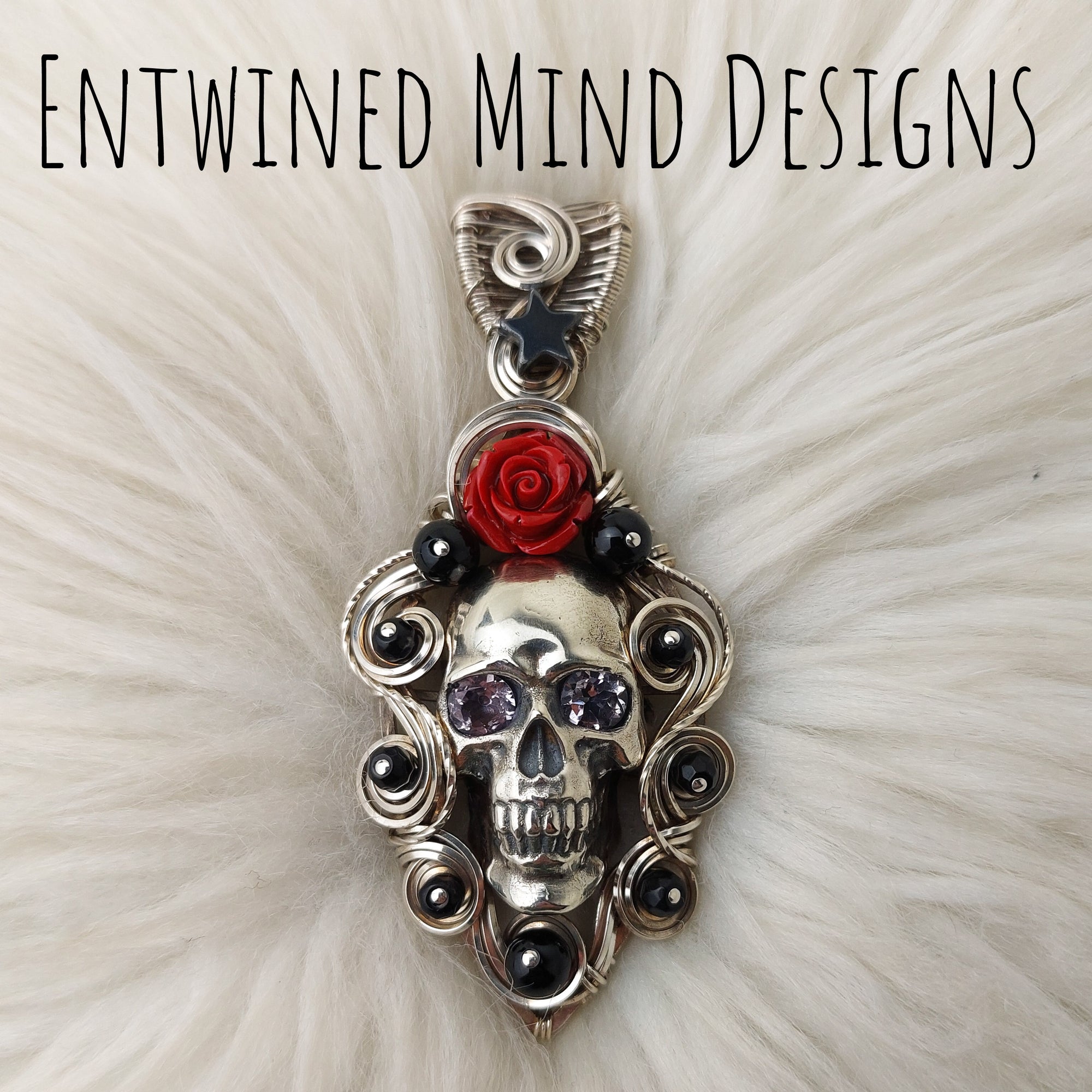 "Dark Knight" Sterling Silver Statement Pendant