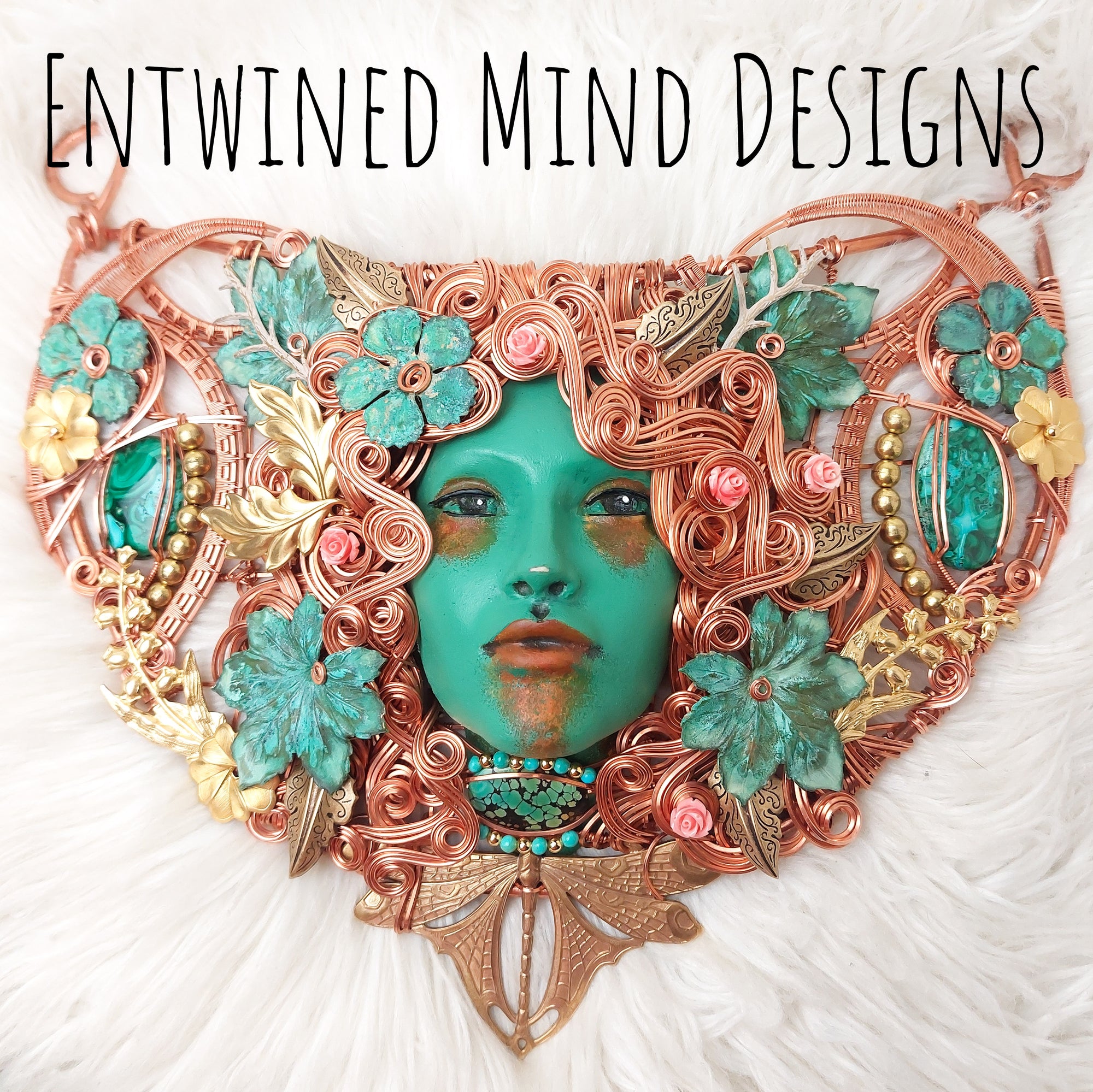 "Fantasy Garden" Wearable Art Sculpture Made From Copper