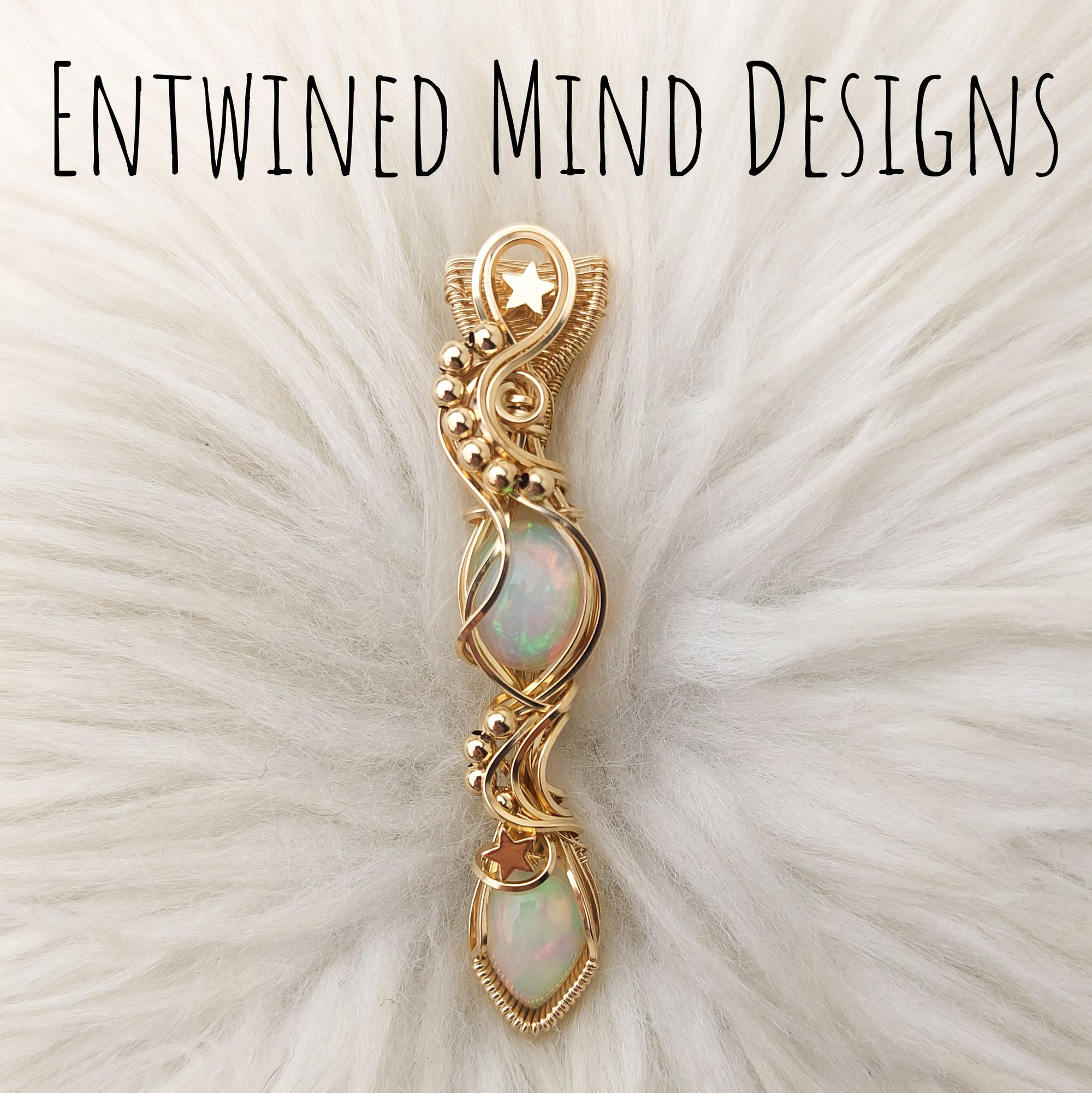 10 ct Ethiopian Opal 14k Gold Filled Pendant