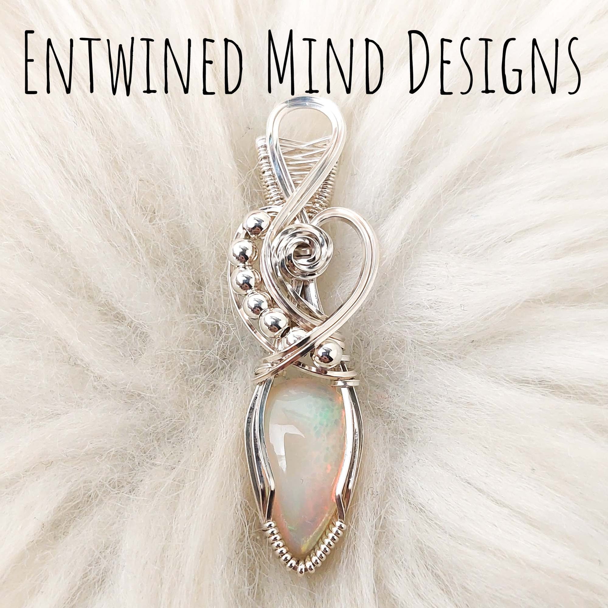 4.5ct Ethiopian Opal and Sterling Silver Small Pendant