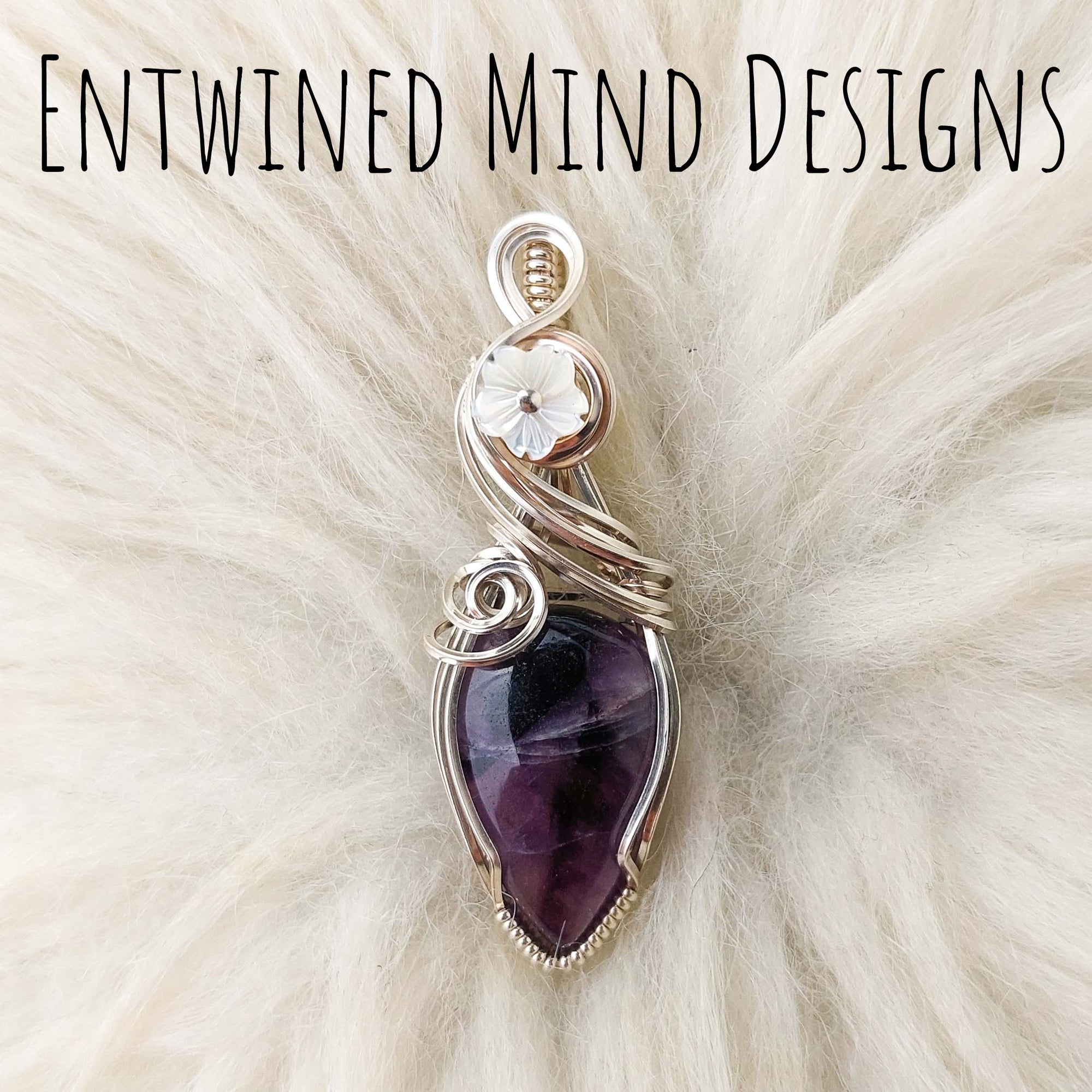 Reserved Amethyst And Sterling Silver Small Pendant