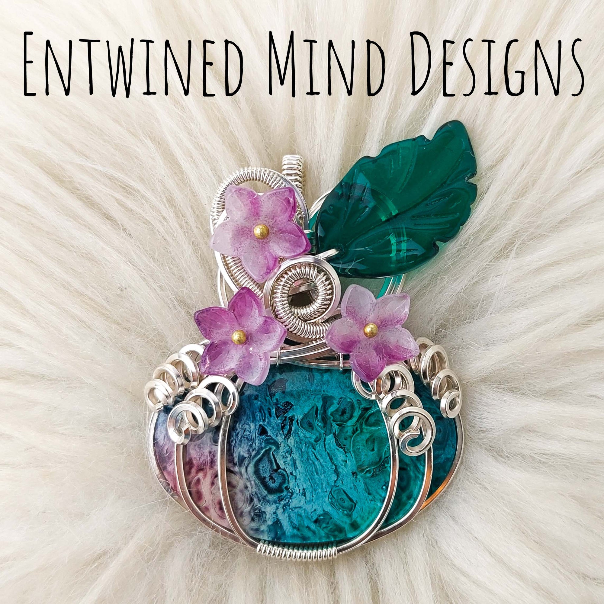 RESERVED Dyed Palm Root Pumpkin Pendant In Sterling Silver