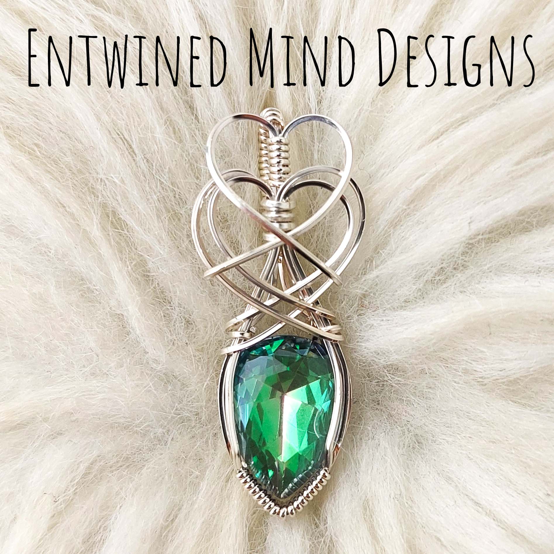 Sterling Silver And Mystic Topaz Small Size Pendant