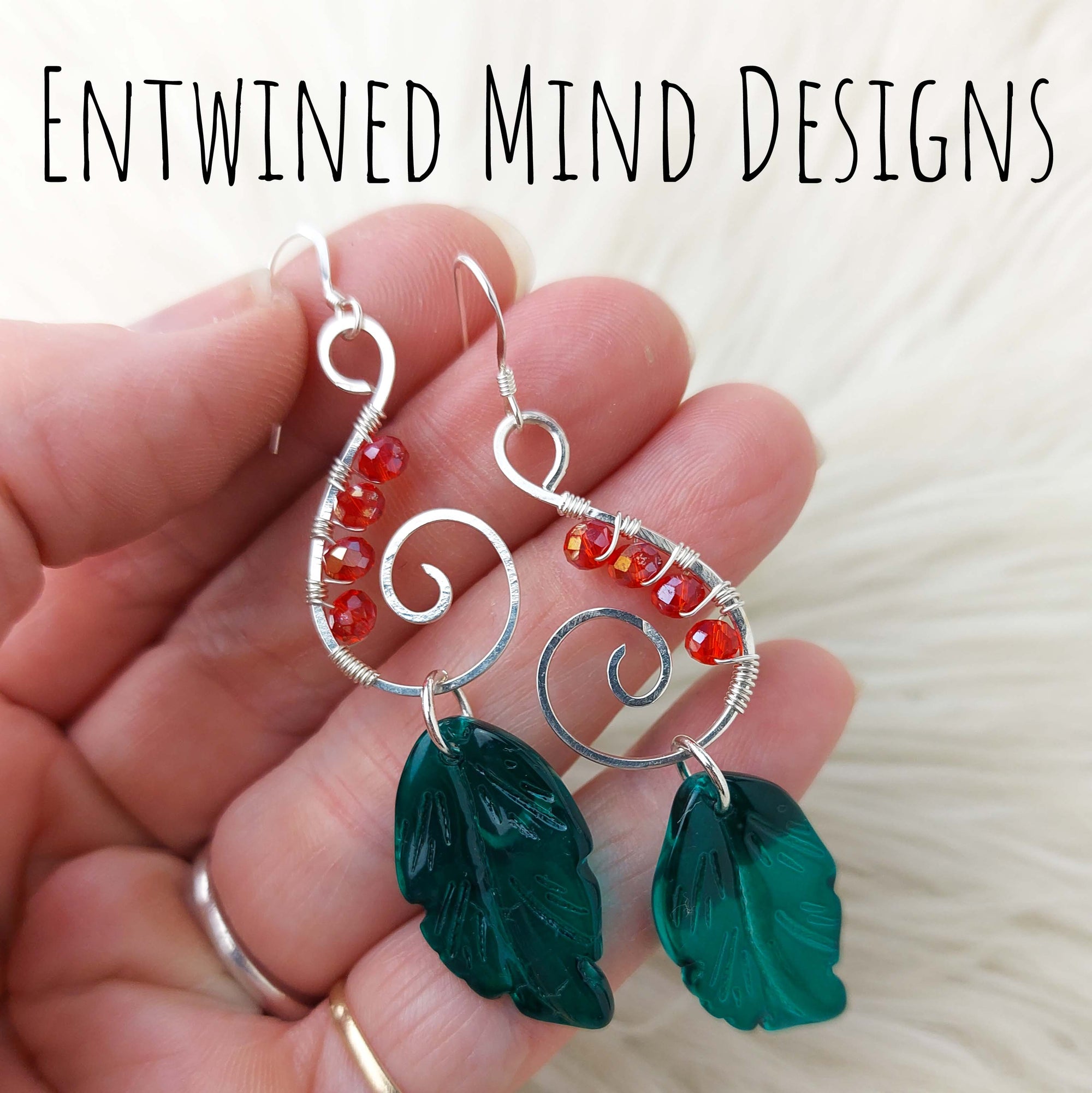 Sterling Silver And Crystal Earrings