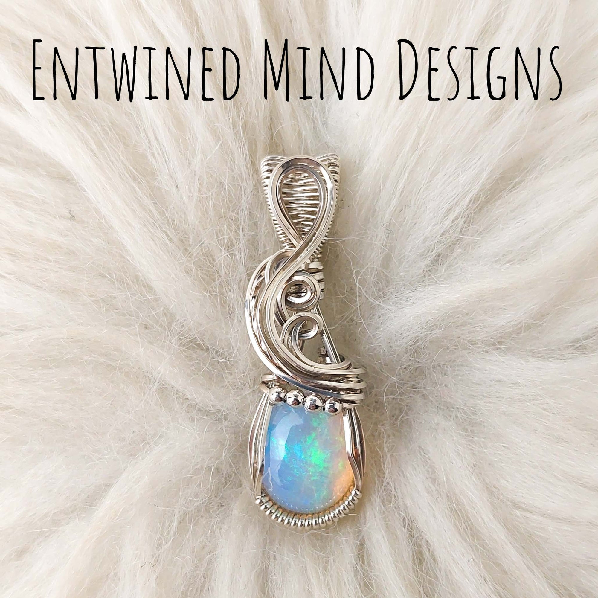 3.5ct Ethiopian Opal and Sterling Silver Small Pendant