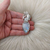 Moonstone Statement Pendant In Sterling Silver