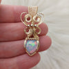 3.5ct Natural Ethiopian Opal And 14k gold filled Small Pendant