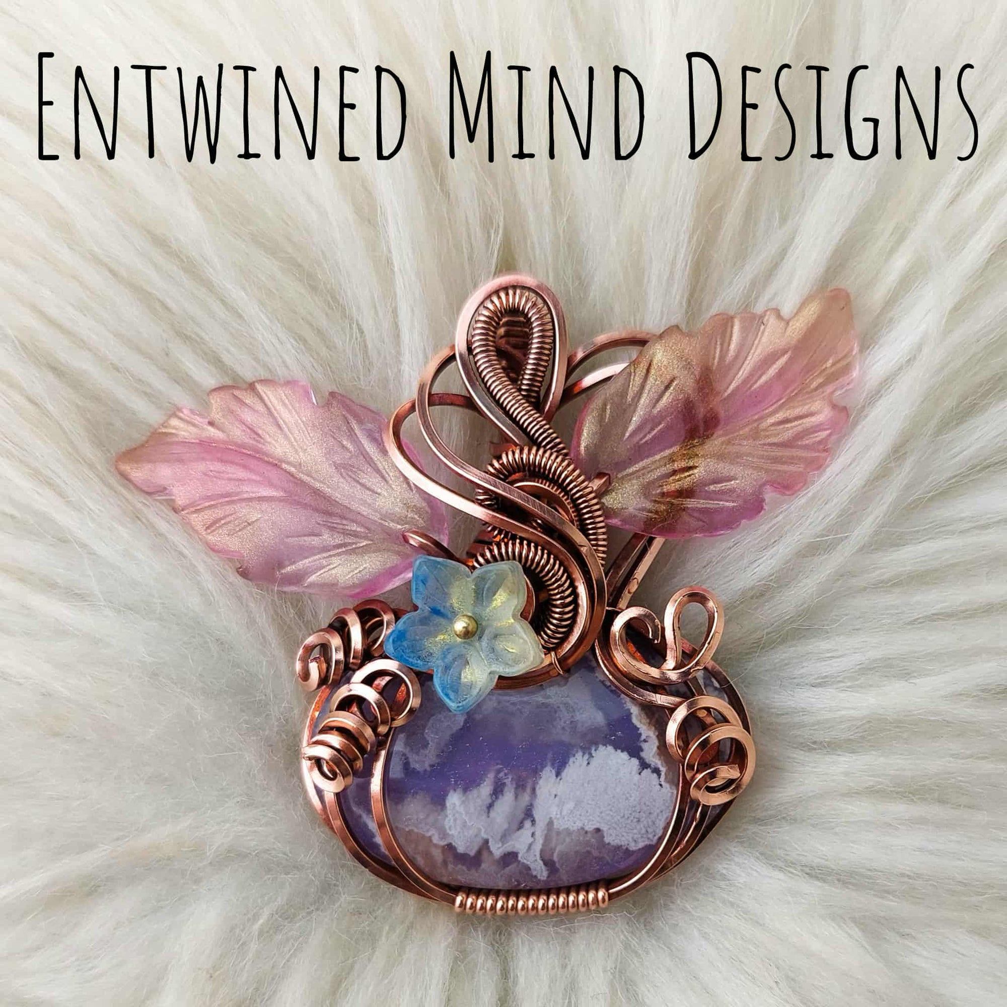 Aurora Plume Pumpkin Pendant In Copper