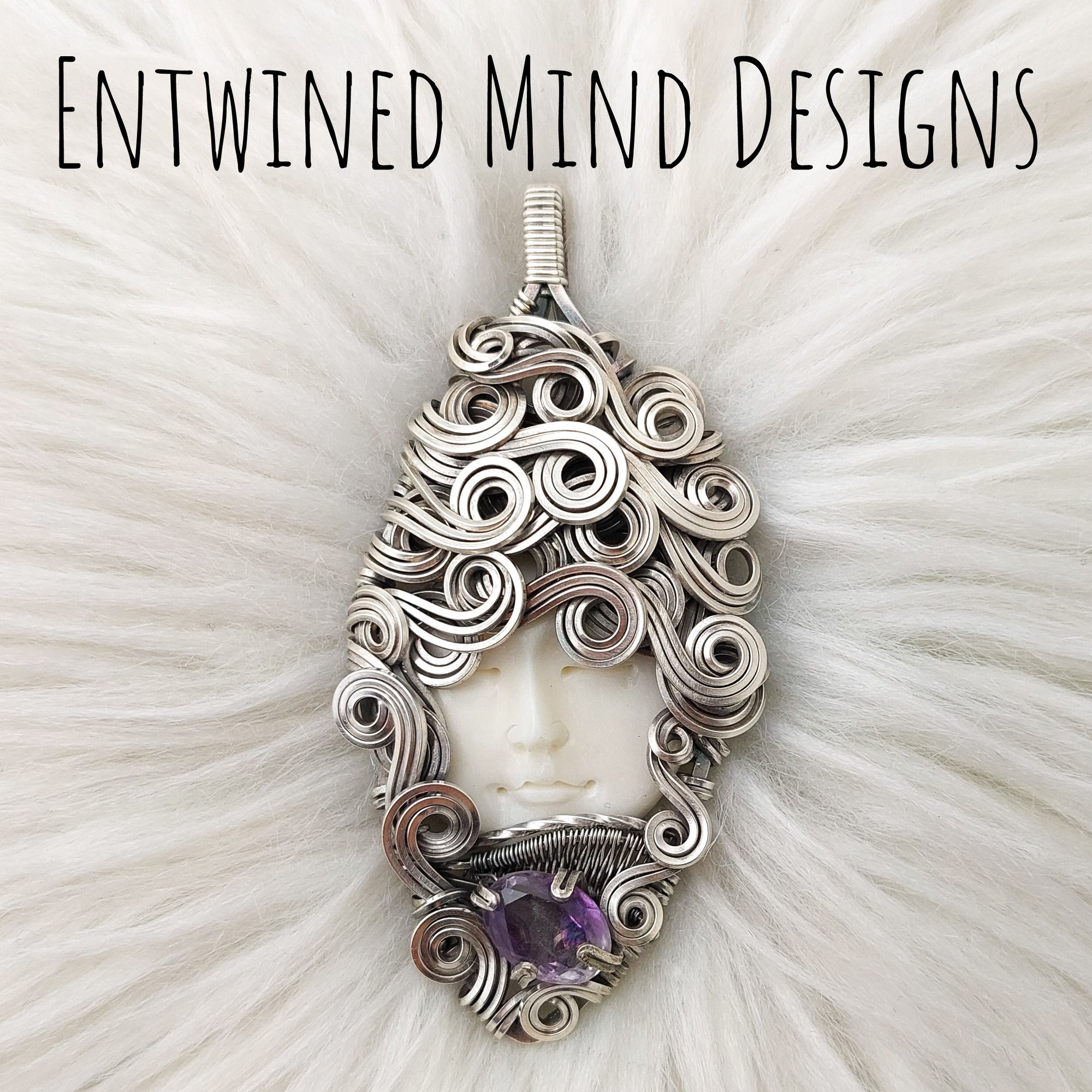 Goddess Statement Pendant With Ametrine In Sterling Silver