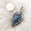 Grape Agate And Sterling Silver Pendant