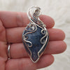 Grape Agate And Sterling Silver Pendant