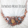 Goddess With Moonstone And Copper Statement Necklace