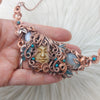 Goddess With Moonstone And Copper Statement Necklace