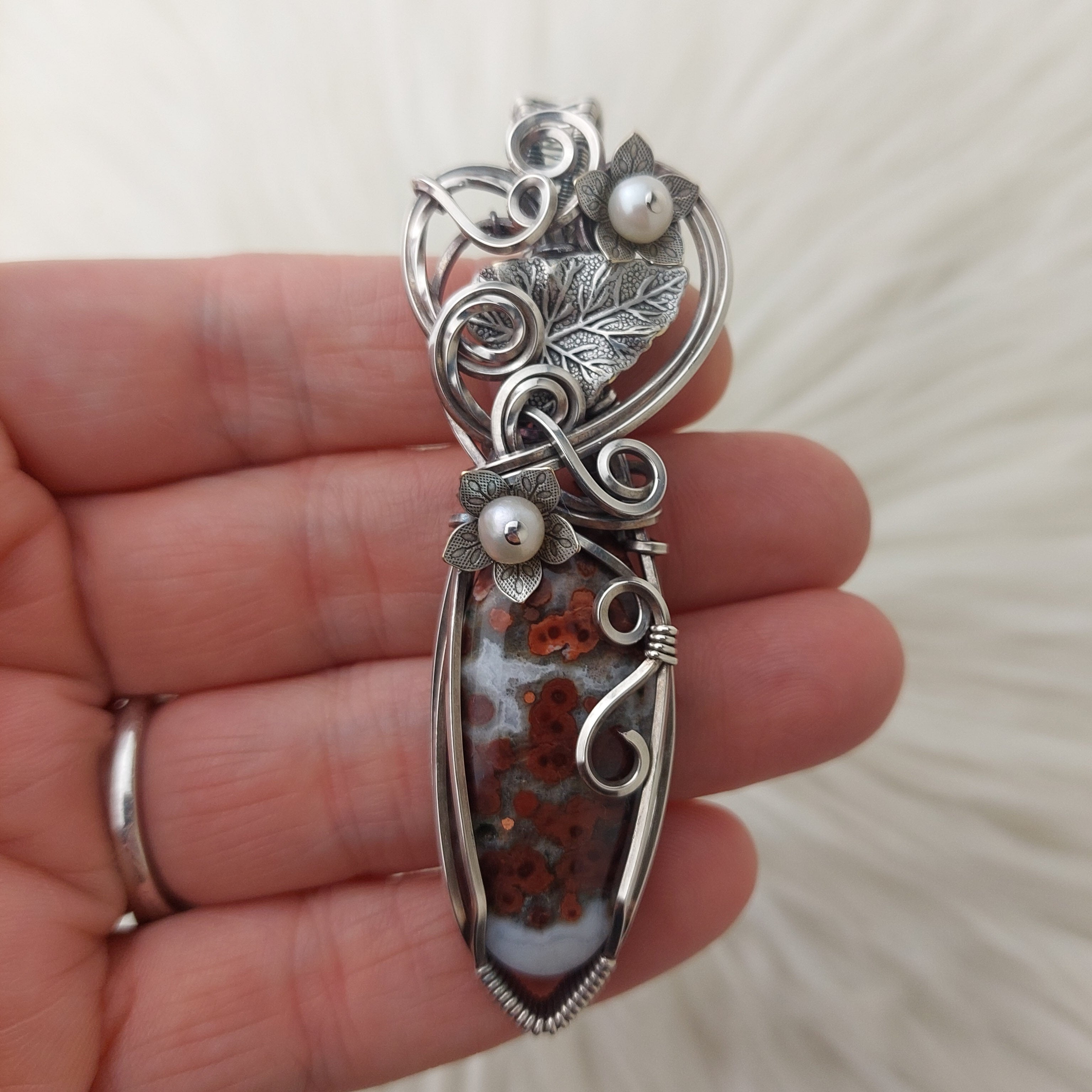 Poppy Jasper Pendant 1 selling 3/4