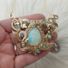" I dream of Opal" AAA 23ct Ethiopian Opal and 14k Gold fill Statement Necklace