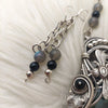 "Bees Of Night" Sterling Silver And Labradorite Statement Necklace