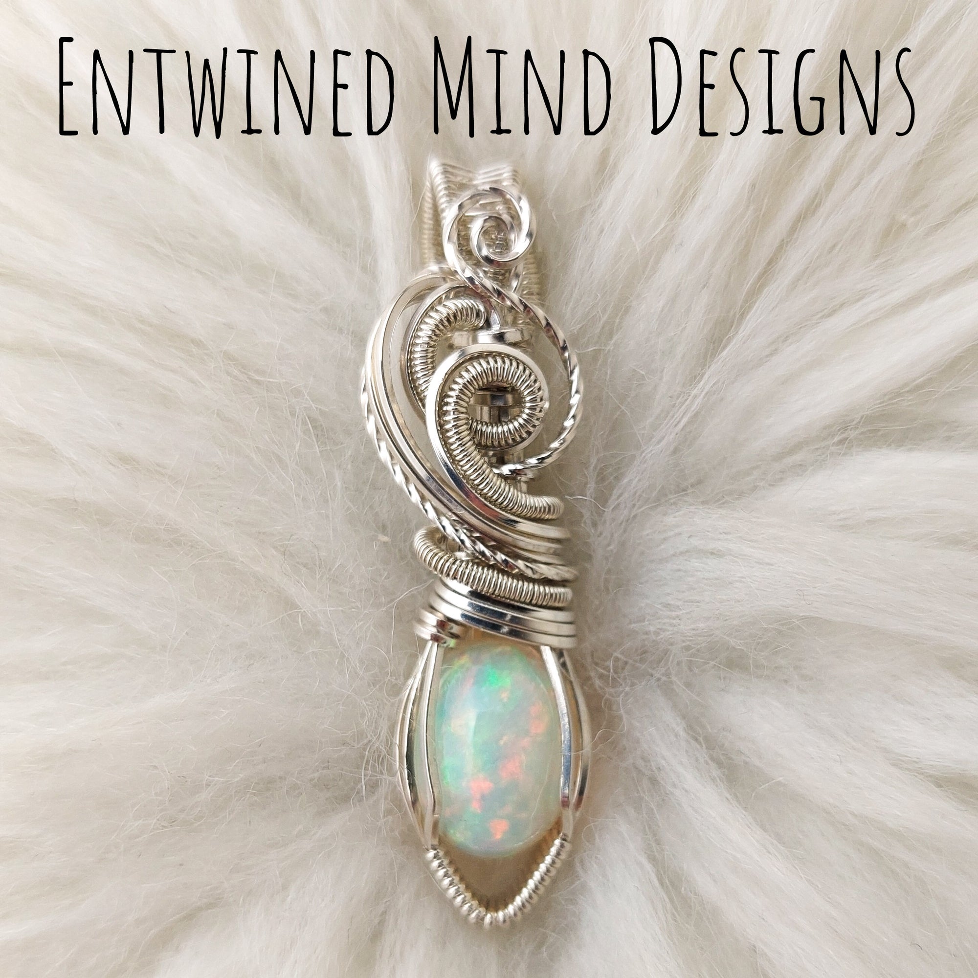 6ct Ethiopian Opal and Sterling Silver Pendant