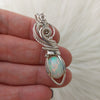 6ct Ethiopian Opal and Sterling Silver Pendant