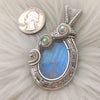 Moonstone and Opal Statement Pendant In Sterling Silver