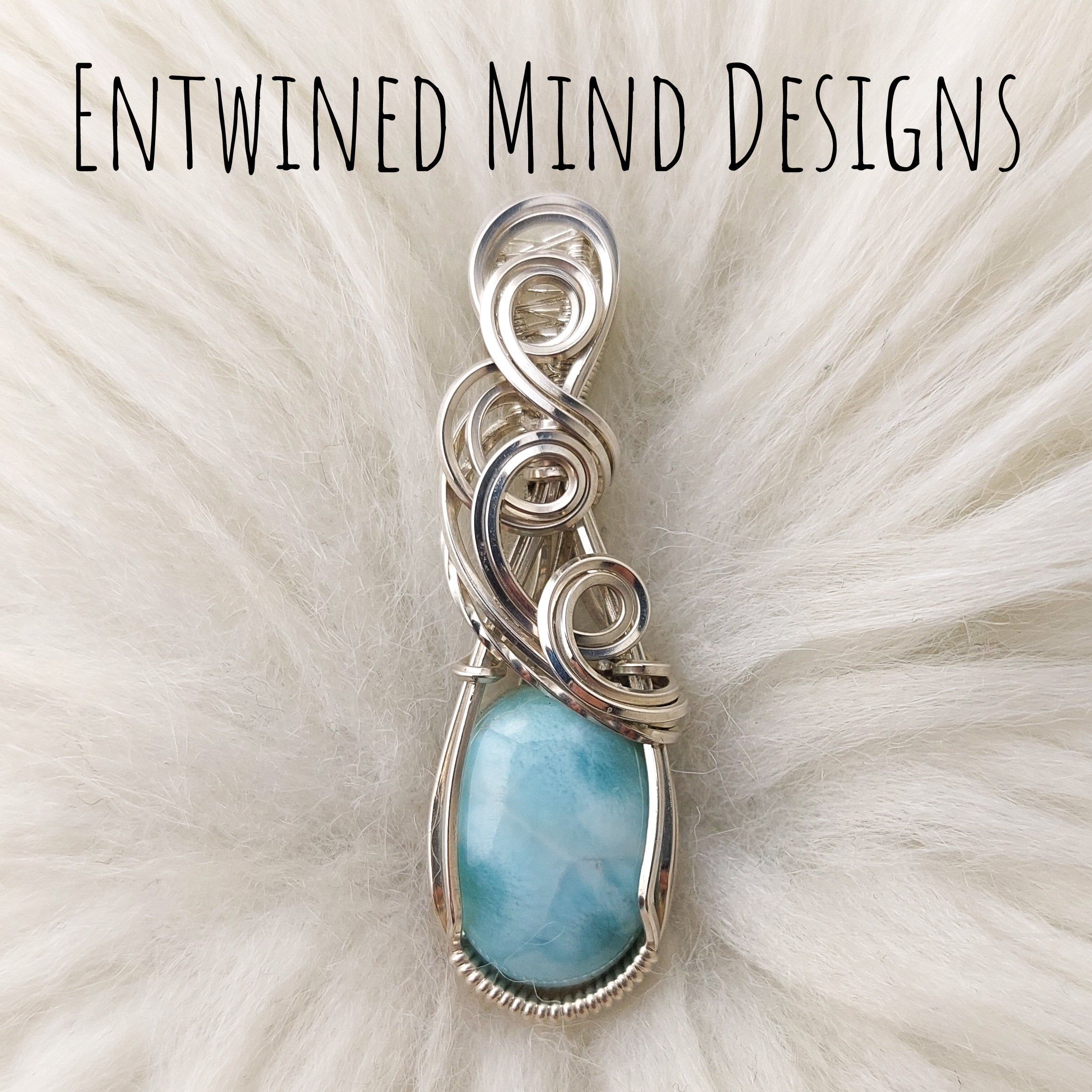 Larimar Silver Pendant hotsell