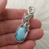 Larimar Sterling Silver Pendant