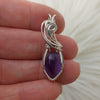 Mini Sterling Silver And Amethyst Pendant