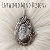 Ternate Moss Agate Sterling Silver Statement Pendant