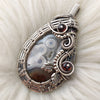 Ternate Moss Agate Sterling Silver Statement Pendant