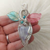 Moonstone And Sterling Silver Statement Pendant