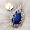 Lapis And Sterling Silver Statement Pendant