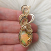 13ct Natural Ethiopian Opal 14k Gold Filled Statement Pendant