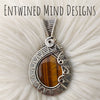 Tigers Eye And Sterling Silver Statement Pendant