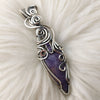 Artisan Cut Burro Creek Agate Statement Pendant In Sterling Silver