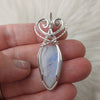 Moonstone And Sterling Silver Pendant