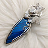 Large Amazing Blue Flash Labradorite Sterling Silver Statement Pendant