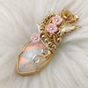 (RESERVED) 15ct Natural Ethiopian Opal and 14k Gold Filled Statement Pendant