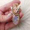 (RESERVED) 15ct Natural Ethiopian Opal and 14k Gold Filled Statement Pendant