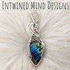 Faceted Labradorite And Sterling Silver Pendant