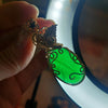 Nephrite Jade And 14k Goldfilled Statement Pendant