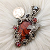 "Sanctuary" Red Orbital Jasper And Sterling Silver Statement Pendant