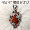 "Sanctuary" Red Orbital Jasper And Sterling Silver Statement Pendant