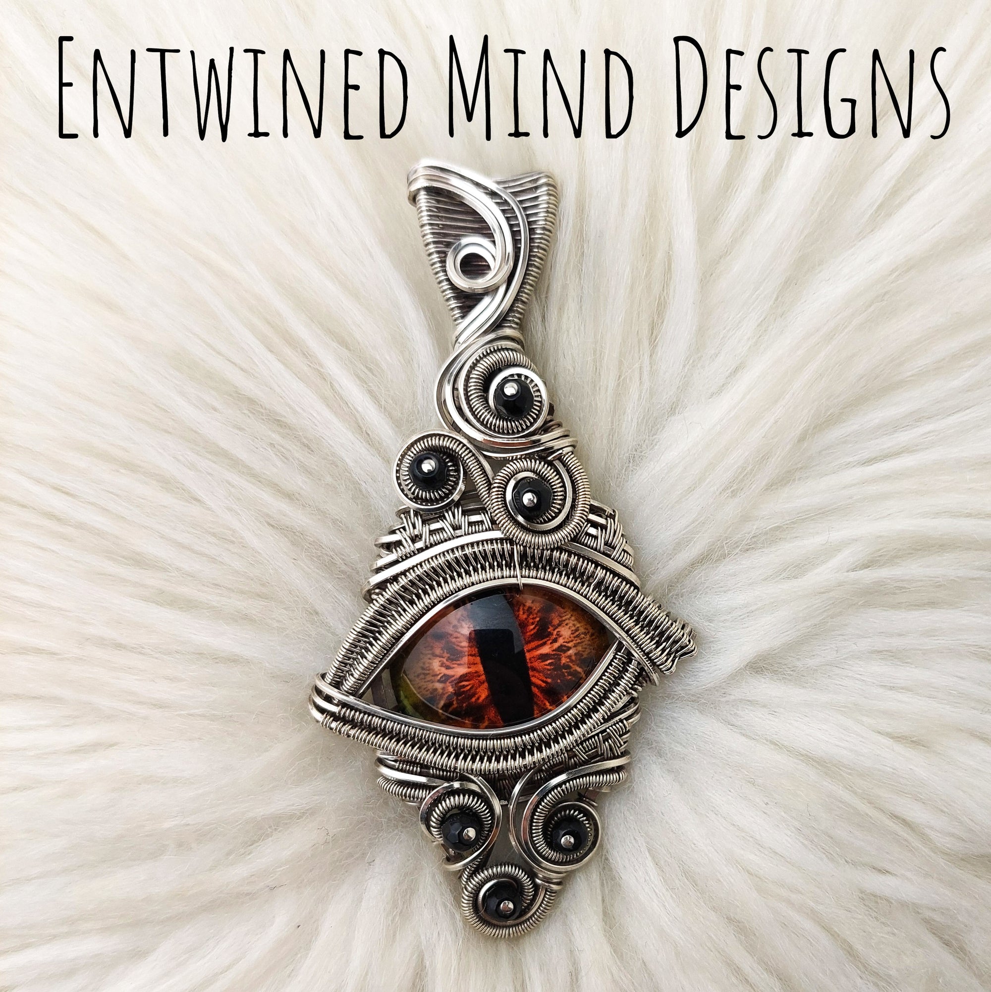 "Shadow" Sterling Silver Dragons Eye Pendant