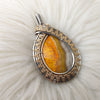 "Golden" Bumble Bee Jasper and Sterling Silver Statement Pendant