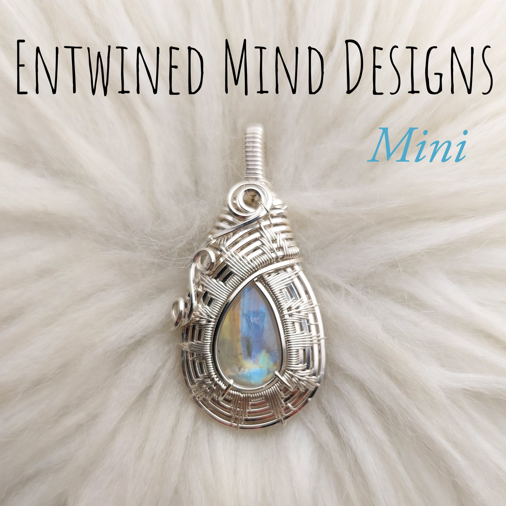 Moonstone And  Sterling Silver Mini Pendant