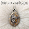 "Ladon" Dragon, Bumble Bee Jasper, and Sterling Silver Statement Pendant