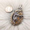 "Ladon" Dragon, Bumble Bee Jasper, and Sterling Silver Statement Pendant