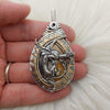 "Ladon" Dragon, Bumble Bee Jasper, and Sterling Silver Statement Pendant