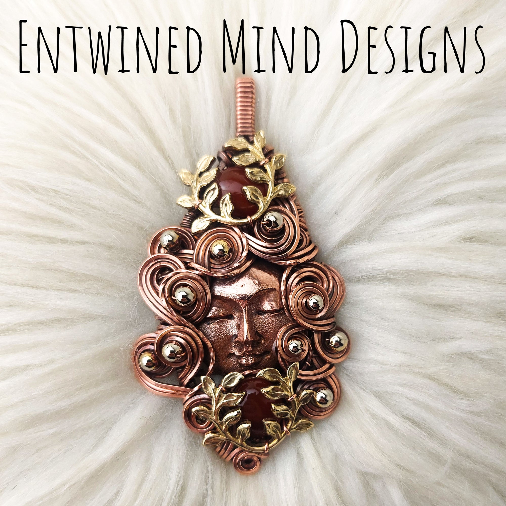 Goddess Statement Pendant In Copper