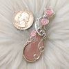 Rose Quartz Pendant In Sterling Silver